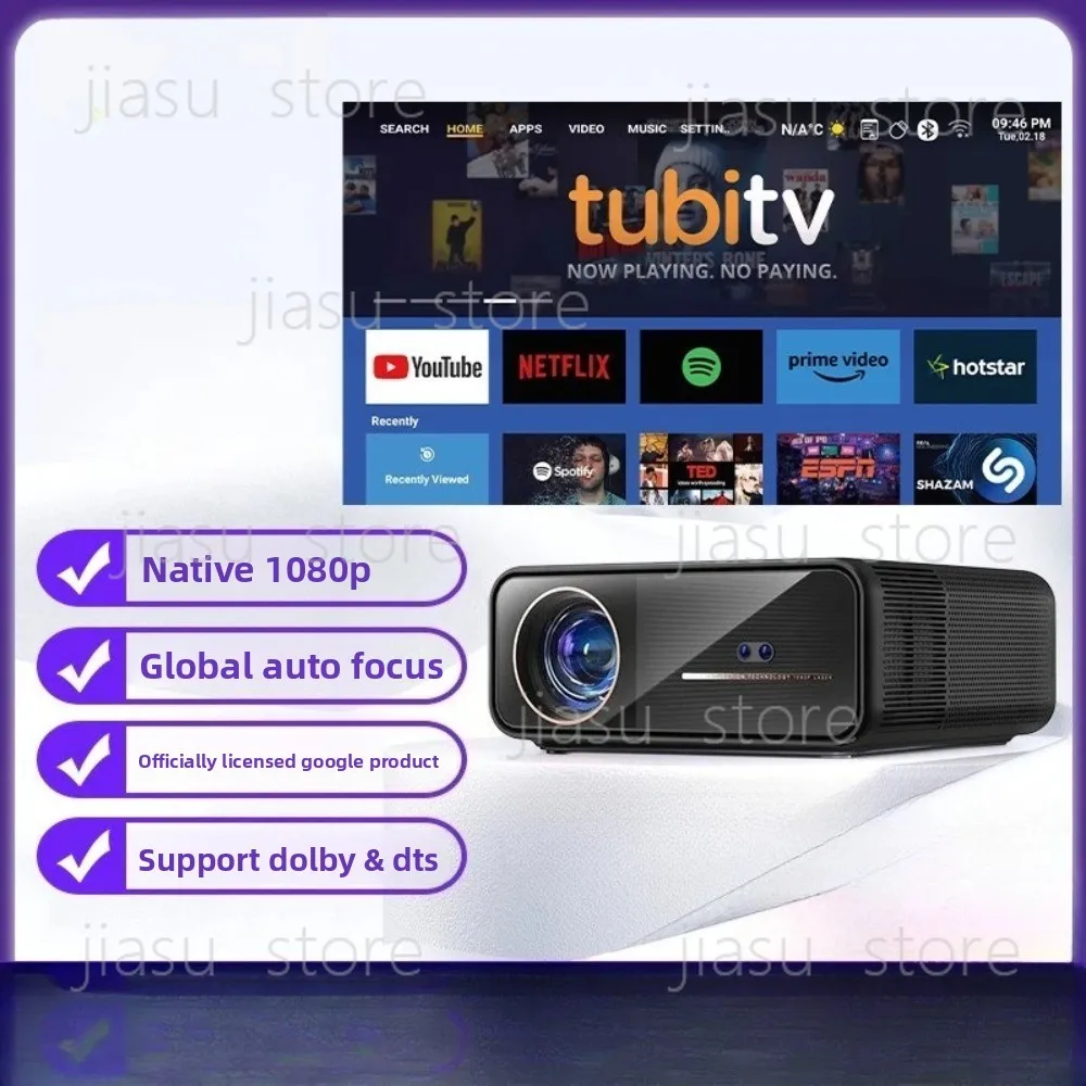 

4K home ultra-high-definition projector, suitable for bedrooms, dormitories, primary schools and factories