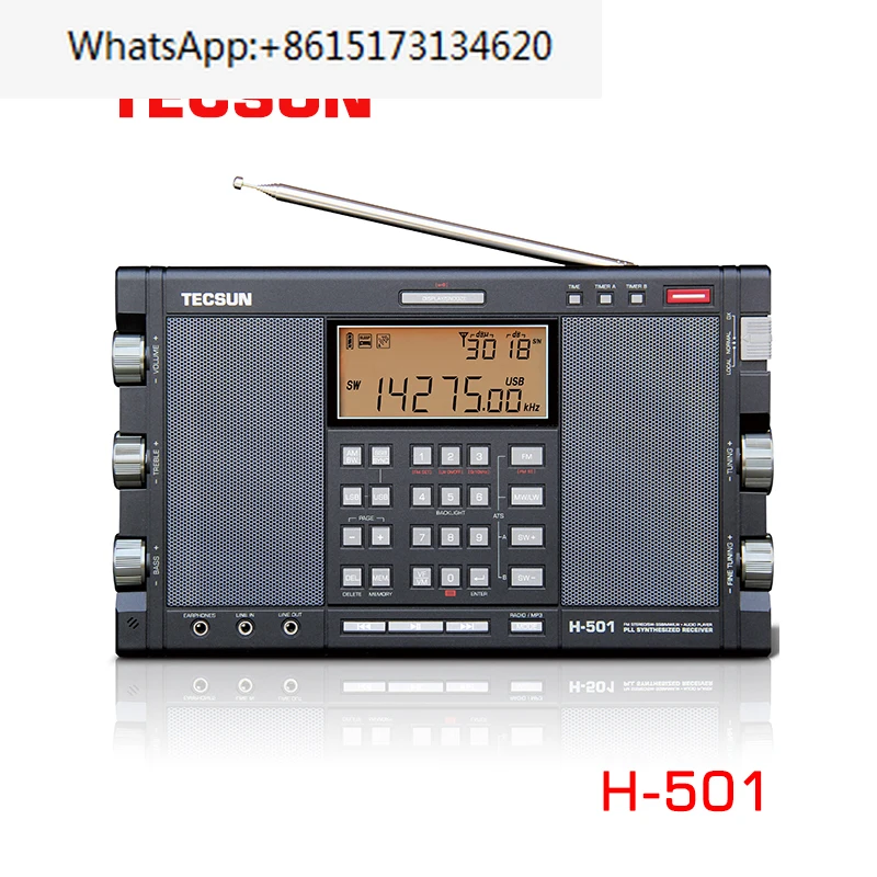 Tecsun H-501 Portable Stereo Radio Full Band FM SSB Radio Receiver Dual-Horn Speaker With Radio Music Player Tecsun H501