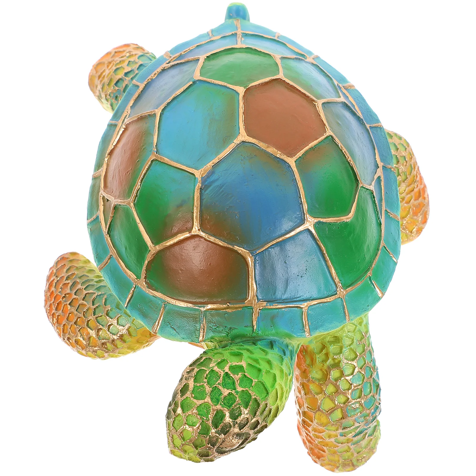 

Turtle Desk Lamp Animal Table Light Resin Night LED Bedside Warm Glow Decorative Figure Long Lasting Color Stained Child Room