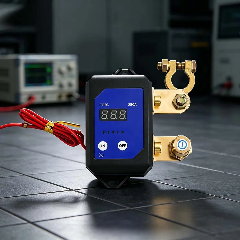 12V 24V 250A Intelligent Battery Disconnect Switch with Wireless Remote and Voltage Threshold Auto-Disconnection 3