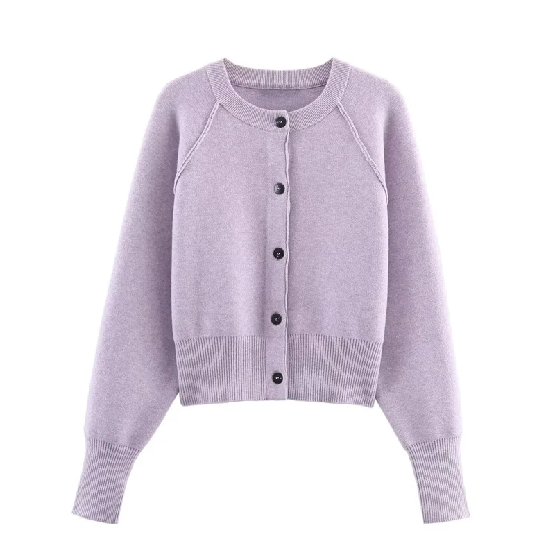 Chaqueta de punto recortada informal de calle para mujer Otoño/Invierno 2025, nueva colección, ropa de calle de moda