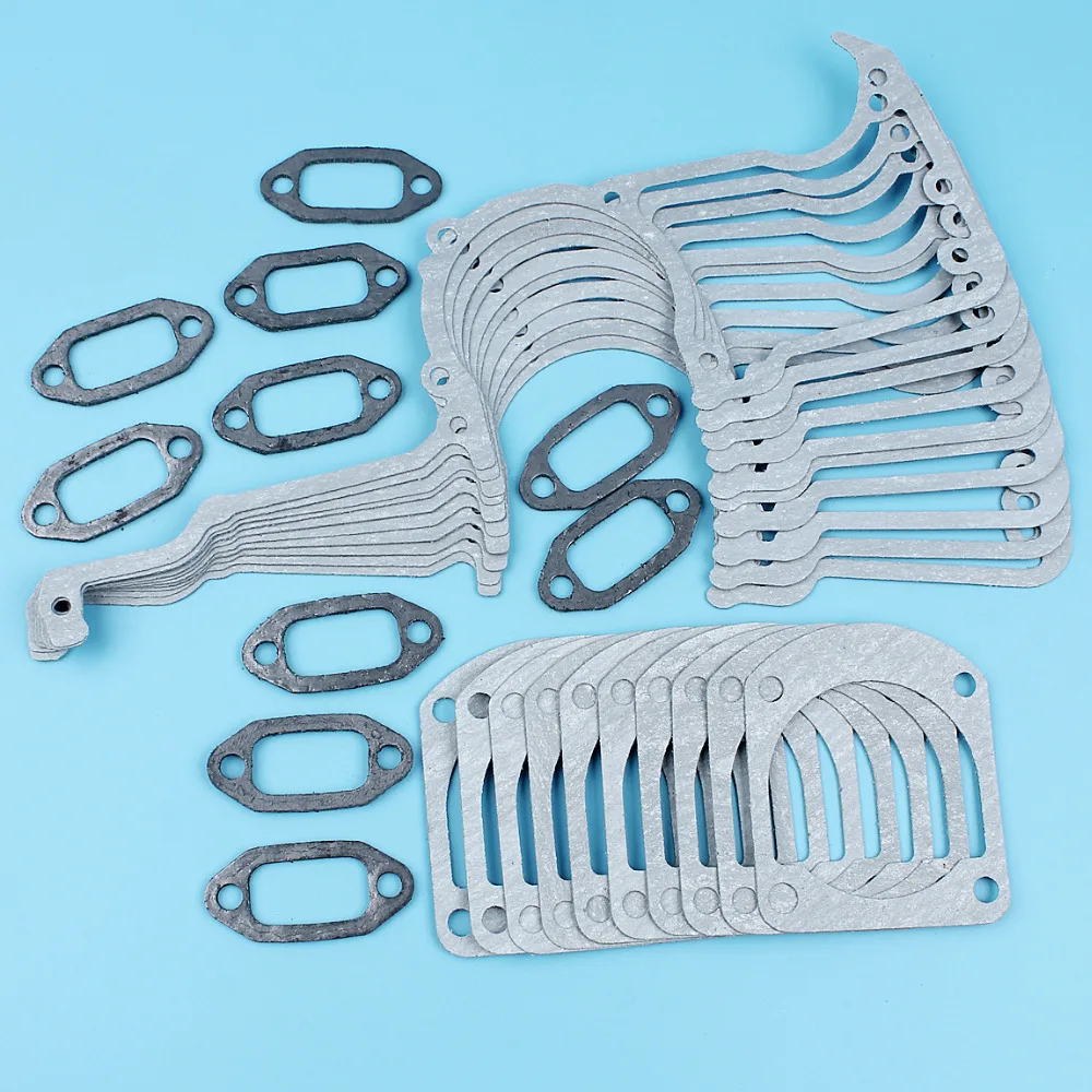 Cárter Cilindro Silenciador Junta Kit para Husqvarna 266 268 272 Motosserra 272xp 268k 501522604 10 Peças Lote 66 61