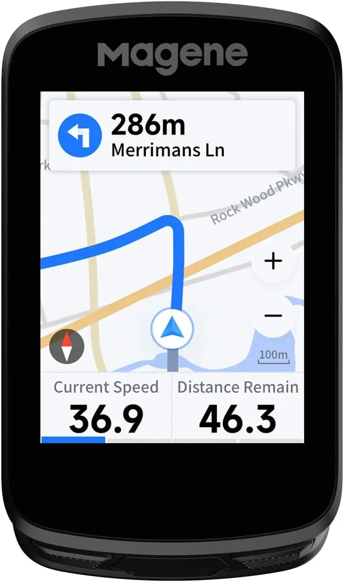

Smart Navigation GPS Bike Computer with Offline Map, 2.8-inch Color Touchscreen,WiFi & Bluetooth Cycling Computer