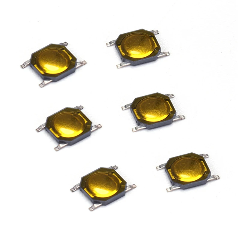 100 Stück 4x4x0,8mm SMT SMD Tact-Schalter, taktiler Membran-Druckknopf SPST-NO, wasserdicht für Mikrowellenherde – Detail 3