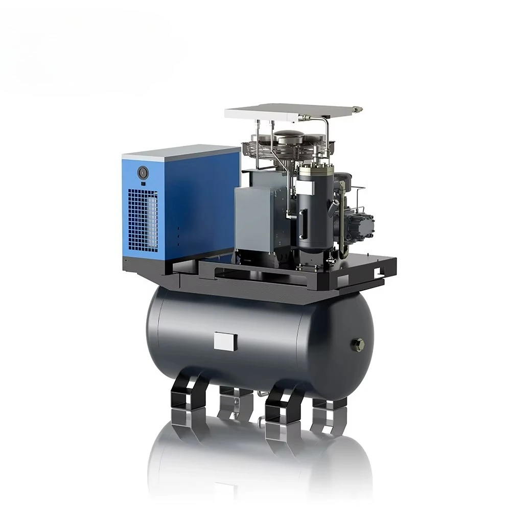 Super Efficient 10~20HP Screw air Compressor  Industrial Compressor Permanent Magnet Air Dryer Filters air Tankis Optional - view 2
