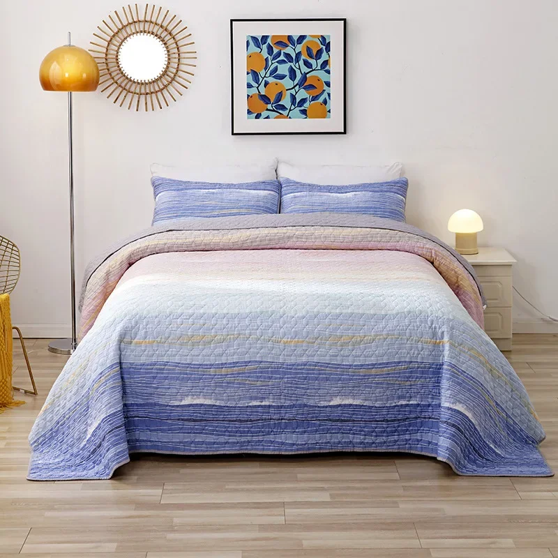 Cotton Quilt Set 3PCS Bedspread on the Bed Soft Comforter Quilted Bed Cover Queen Size Blanket on Bed Summer Coverlet