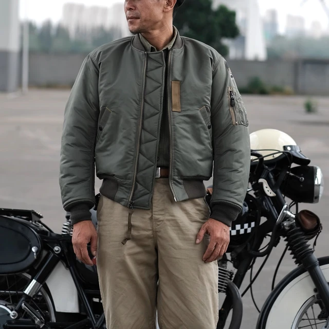 Bronson MA 1 Bomber Flight Jacket Fall Winter Men s Military Coat Water Resistant AliExpress 200000343