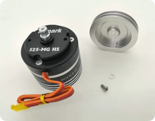Himrk S25MG HS High Speed Brushless Motor Digital Servo 4.8-8.4V Waterproof 25KG power for RC Sailboat Winch Competition Grade