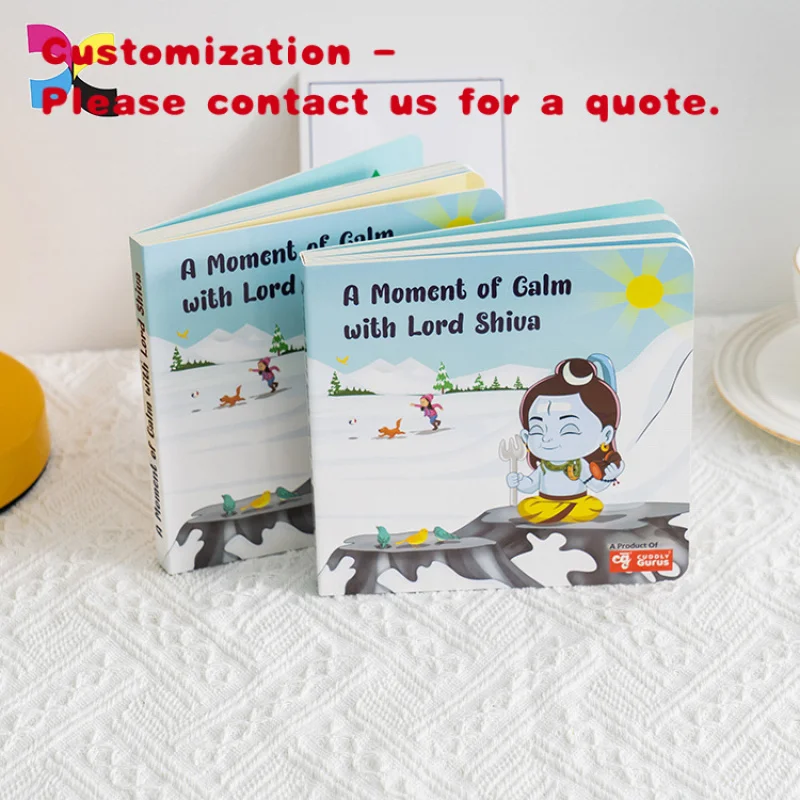 

custom.Factory Custom Kids Cardboard Book Printing Services Children Board Book