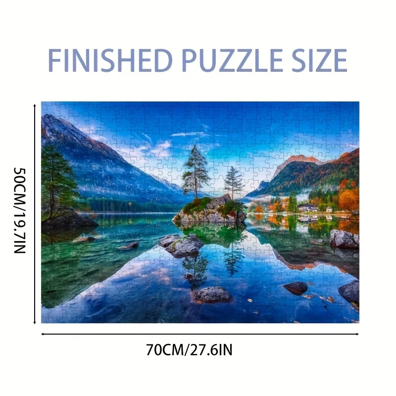 Outdoor Adventure Series - 1000pcs Hintersee Lake Reflection Puzzle 70x50cm
