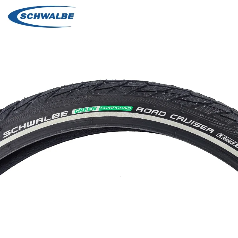 SCHWALBE ROAD CRUISER 20 Inch Black-Reflex Wired Bicycle Tire 47-406 20x1.75 for City Folding Bike Road Bike Cycling Parts