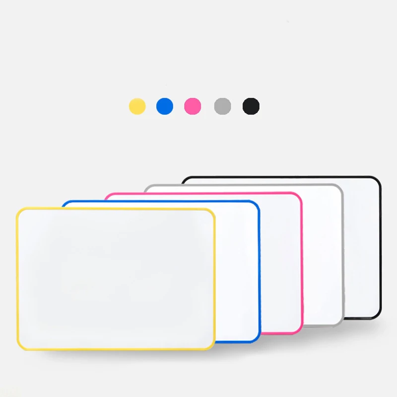 Double-sided Magnetic Small Whiteboard Soft-edge Portable Graffiti Drawing Board Office Note-taking Desktop Small Blackboard