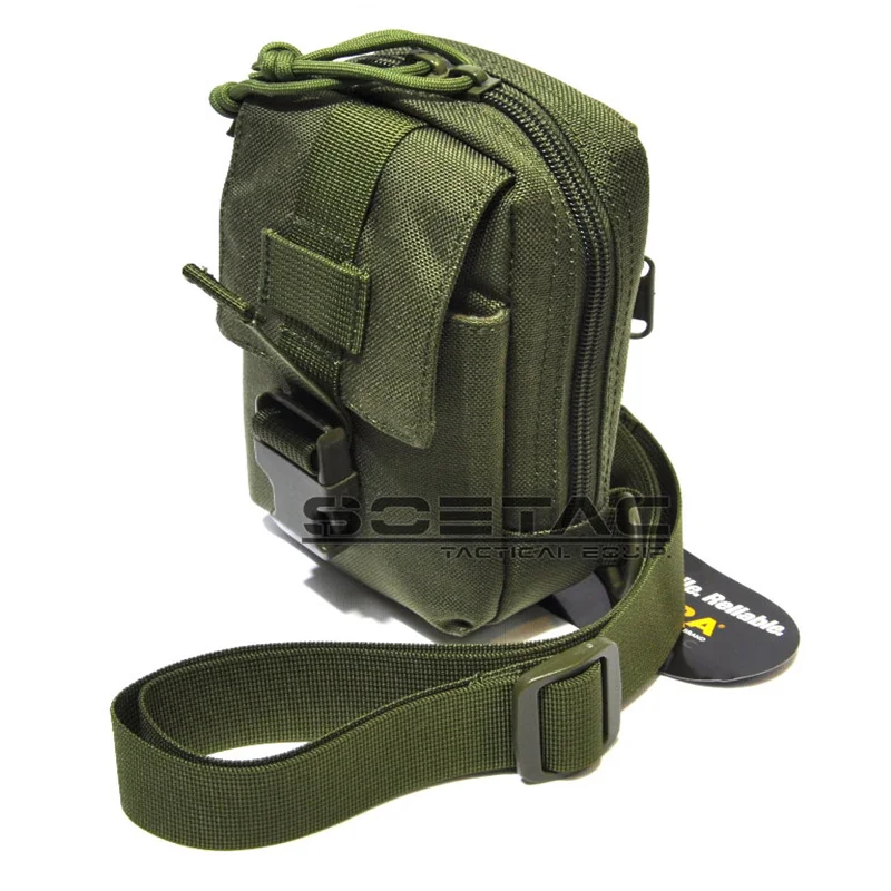 SOETAC 600D Nylon Chest Bag Outdoor Sports Crossbody Bags Camouflage Multifunction Tactical Waist Pack Hunting Accessories