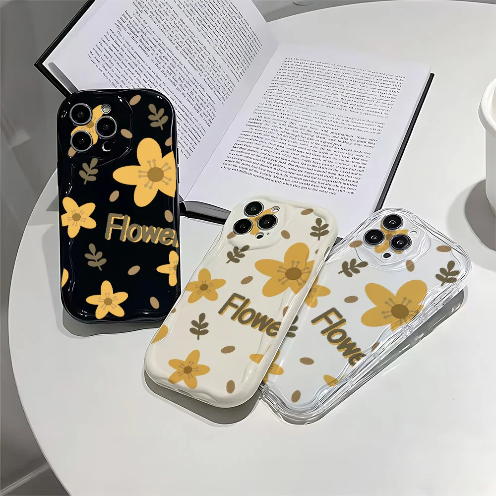 

Yellow Flower Shockproof Phone Case for IPhone 17 16 15 14 13 12 11 Pro Xs Max Air 16e 7 8 6 6s Plus XR SE 2020 2022 Cover
