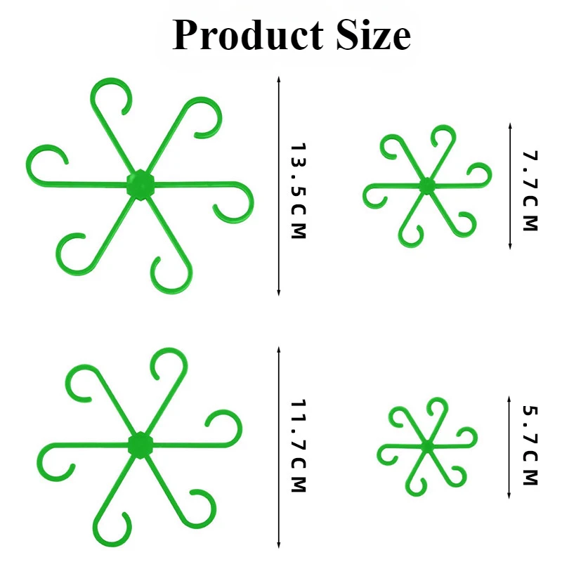 4pcs Plant Holding Clips Placement Climbing Support Bracket Gardening Flower Stem Gathering Bracket Planters Plant Stand
