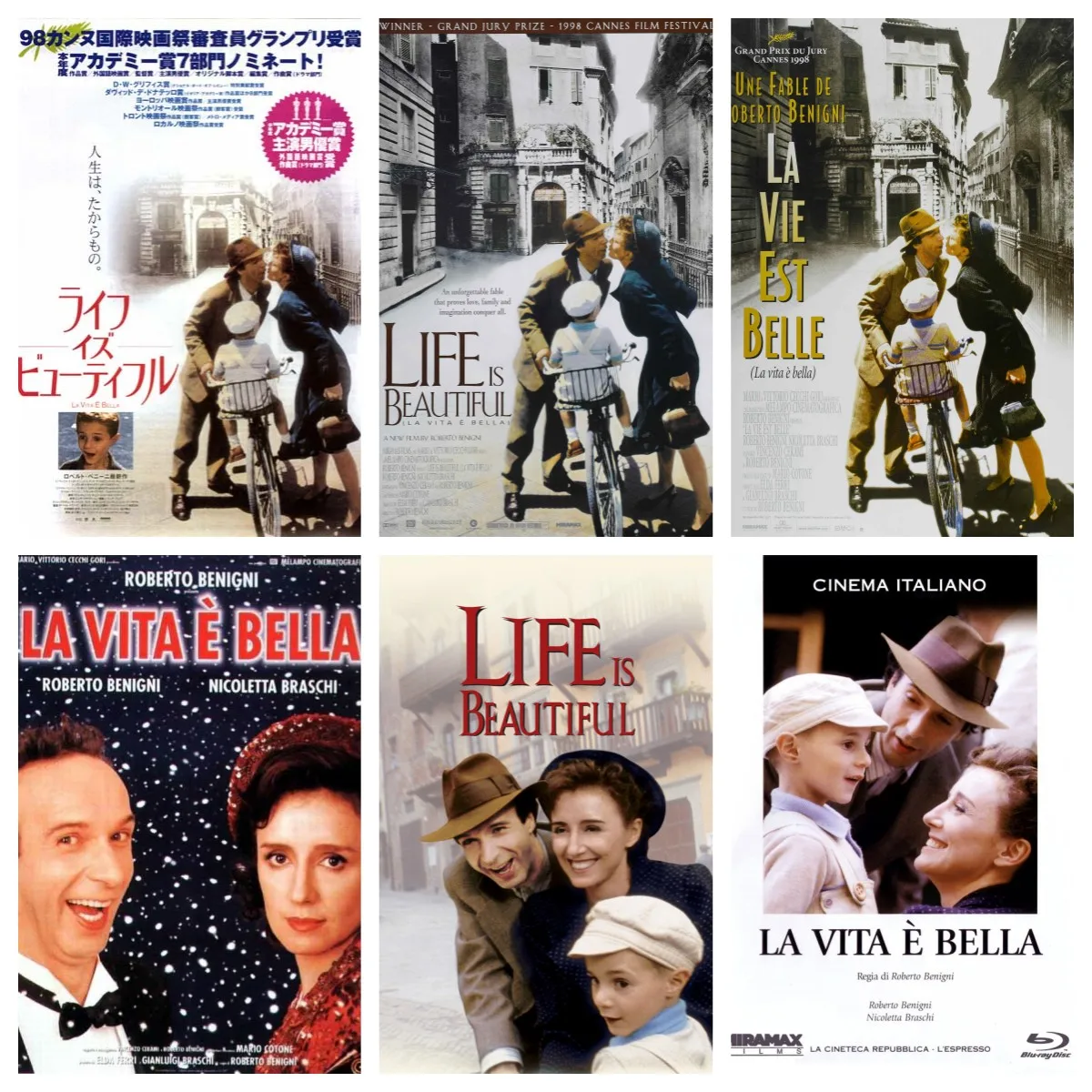 Movie La vita è bella (1997) Life Is Beautiful Poster Wall Art Home Decor Painting Calligraph