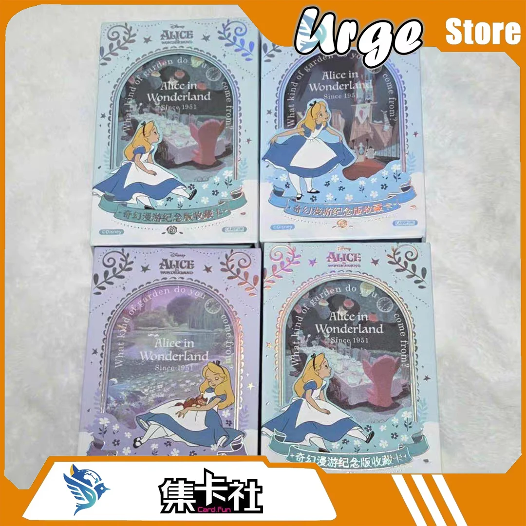 Tarjetas Coleccionables CardFun Disney Alicia en el País de las Maravillas, Edición Conmemorativa del Viaje de Fantasía, Tarjetas Intercambiables Conejo Blanco y Gato de Cheshire