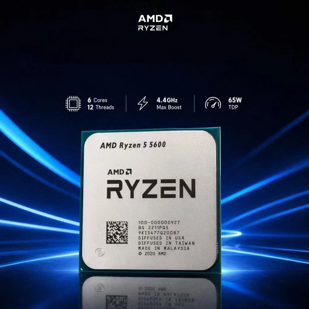 AMD PRO Technology Gaming CPU R5 3600 AMD Ryzen 5 3600 Socket AM4 6 Core 12 Thread 12MB Cache 4.4GHz Desktop Processor