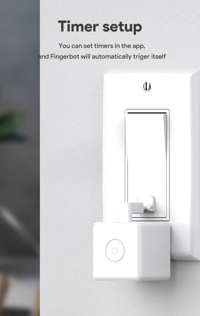 Typ-C Wiederaufladbare Tuya Zigbee Smart Touch Fingerbot Plus 5V Roboter Taste Drücker Arm Schalter Unterstützung Alexa google Home Alice – Detail 2