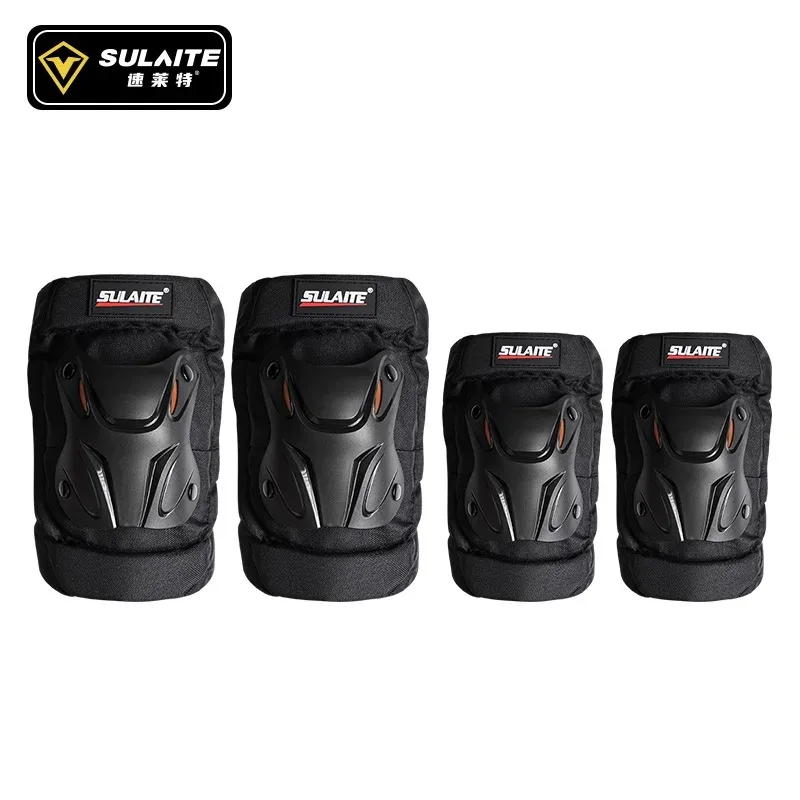 

Motorcycle Knee Shin Guard Pads, Adjustable Breathable Windproof Anti-fall Armor for Motocross Racing MTB Off Road Riding Sports