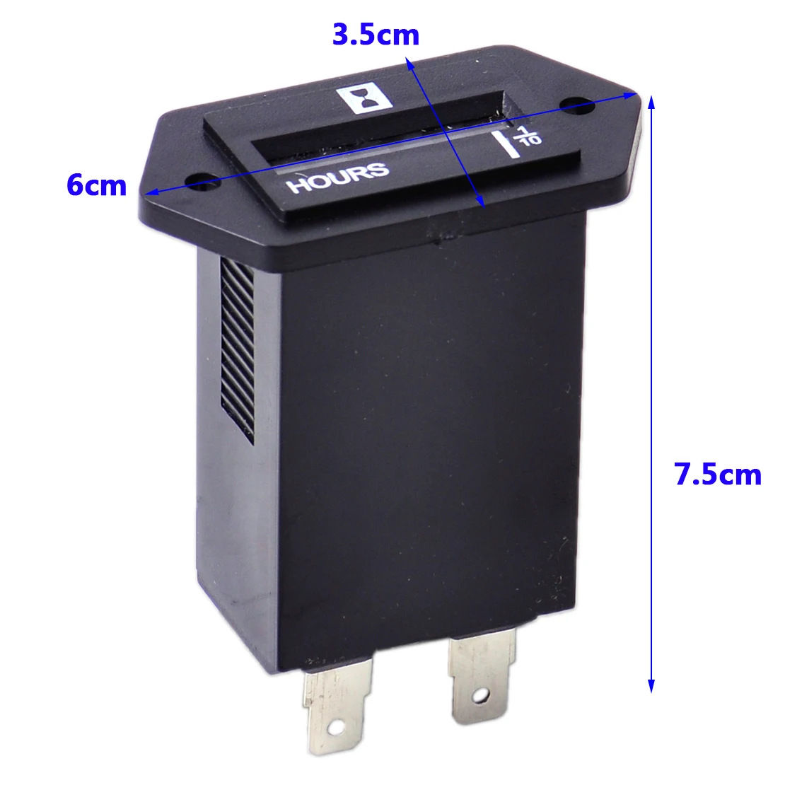 

Sealed Hour Meter Counter Hourmeter Timer 6 Digit Display Fit for Electromechanical Engine Generator Truck Car Boat