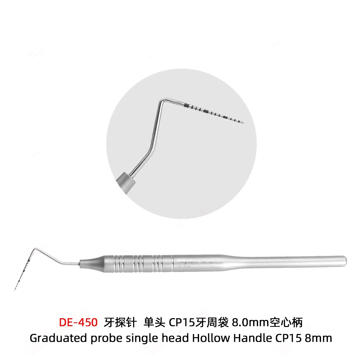 

Dental CP15 Single Head Probe with Bag Scale Oral Examination Tools Essential Dental Equipment for Professional Use