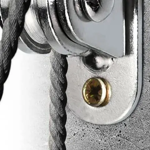 

Блок шкива из нержавеющей стали Сверхмощный фиксированный шкив с монтажными винтами Съемный бесшумный шкив для раздвижных ворот и троса