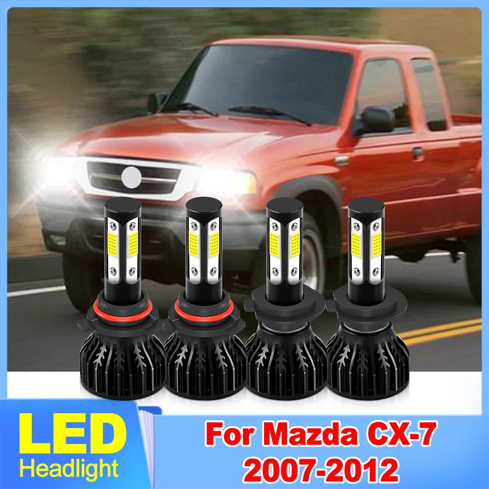 

Светодиодная фара 6000K белого цвета 40000LM дальнего ближнего света Автомобильный фонарь для Mazda CX-7 2007 2008 2009 2010 2011 2012 Plug and Play