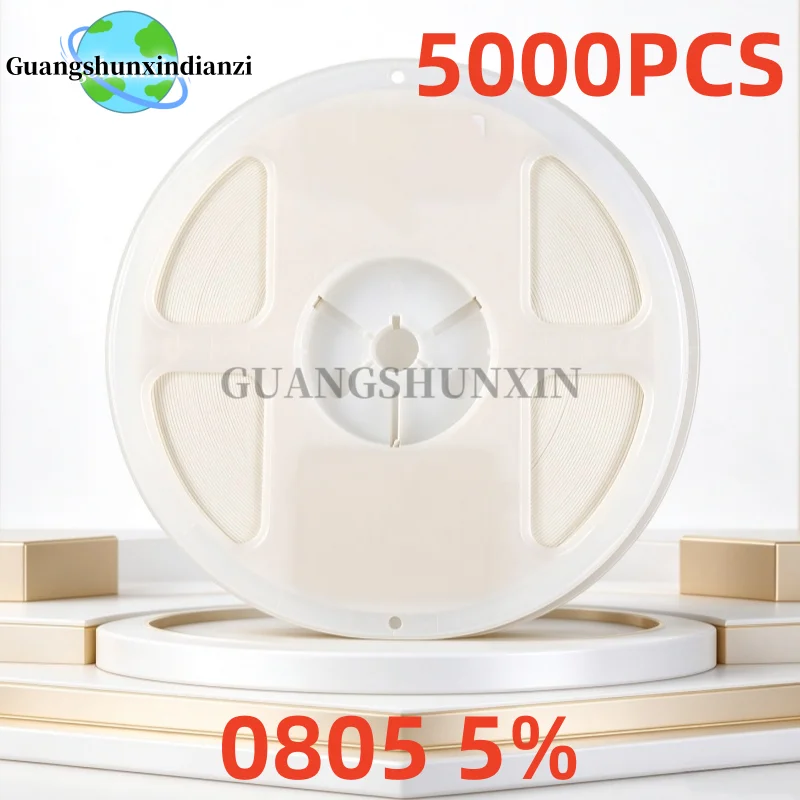 5000Pcs 0805 5% SMD 1/4W 0R ~ 10M chip resistor 0 10R 100R 220R 330R 470R 1K 4.7K 10K 47K 100K 0 10 100 330 470 ohm