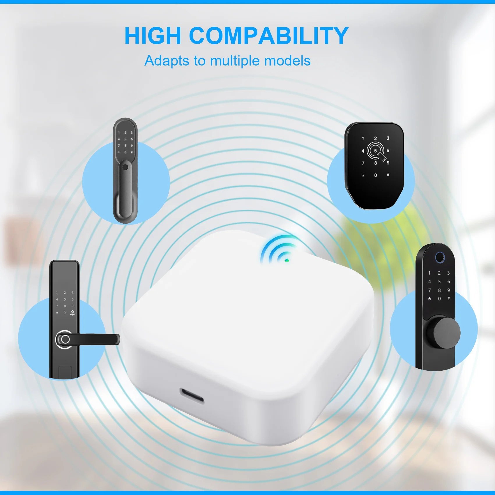 

Y51A-G2 Gateway For TT Lock APP Bluetooth Smart Electronic Door Lock Wifi Adapter