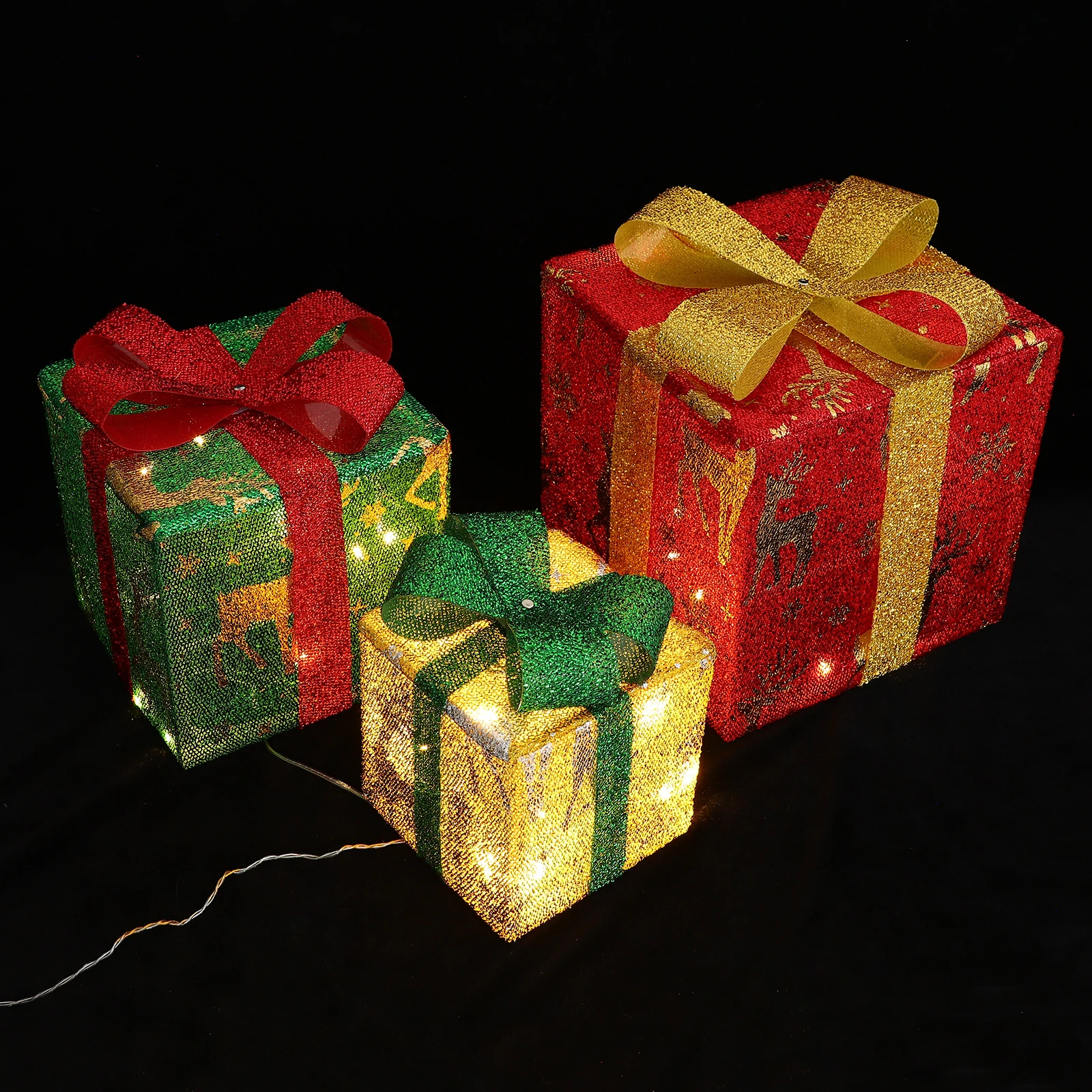 

Window Gift Box Decorations Boxes Light up Christmas Asb Lighted Lights Presents