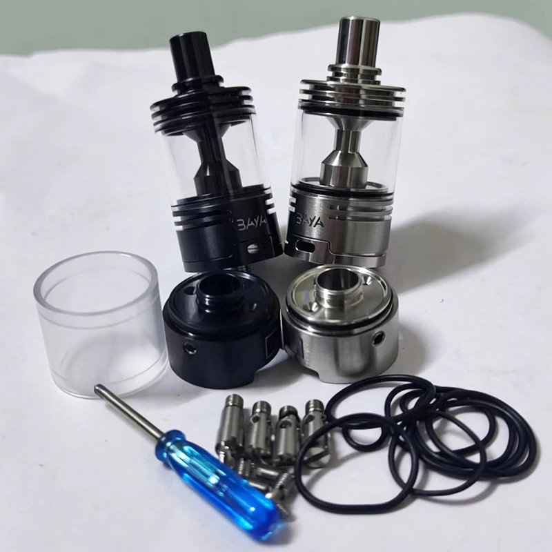NEW BAYA MTL Replacement rta 316SS 4.2ml 22mm Single Coil Rebuildable Tank with 1.2mm 1.5mm 1.8mm AFC pins VS DiplomaT pare Part