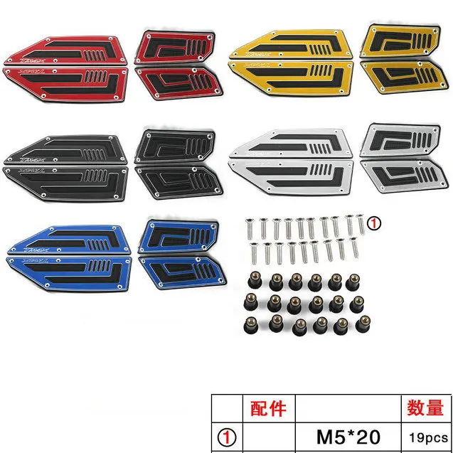 Motorcycle For YAMAHA TMAX530 TMAX 530 T-MAX 530 2012 2013 2014 2015-16 Footboard Steps Motorbike Foot Footrest Pegs Plate Pads