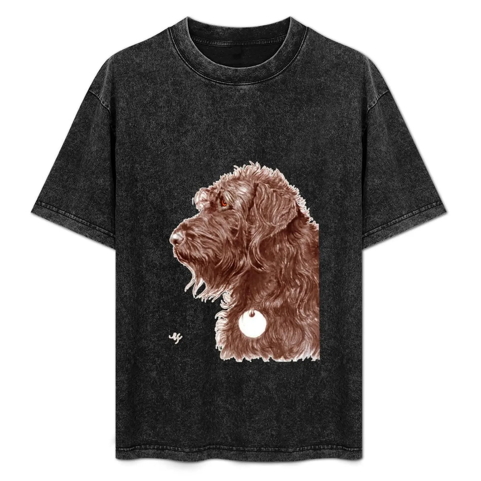 Chocolate Labradoodle T-Shirt anime figures graphic tee shirt plus sizes t shirt for men