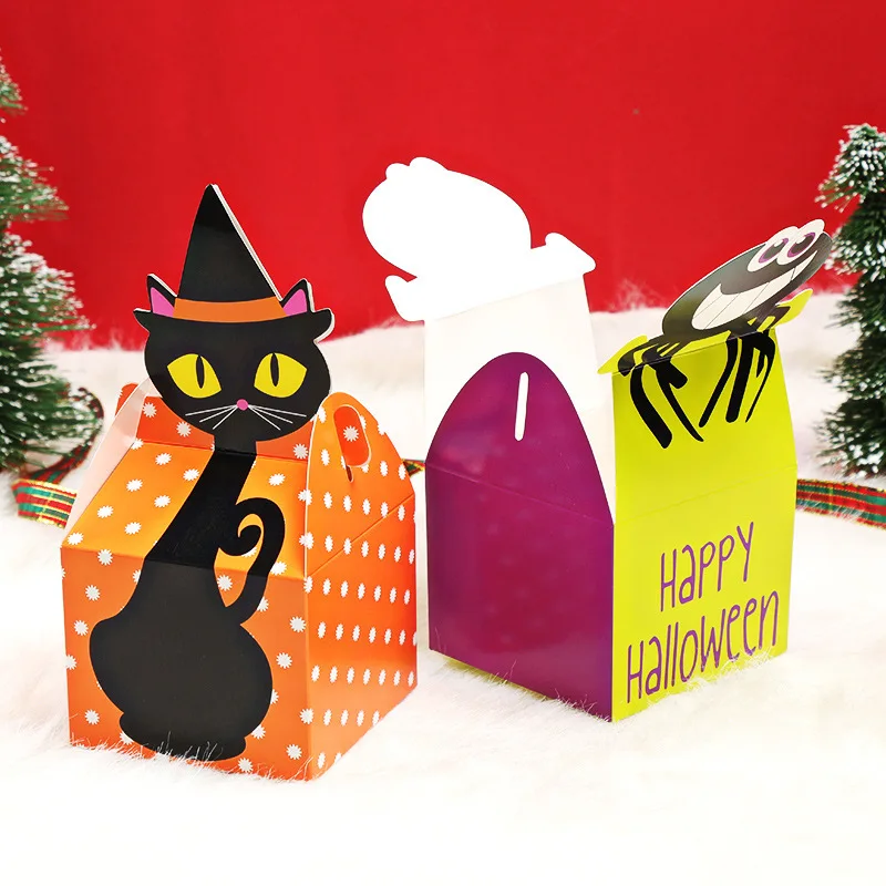 Halloween Pumpkin Spider Ghost Candy Box Packaging