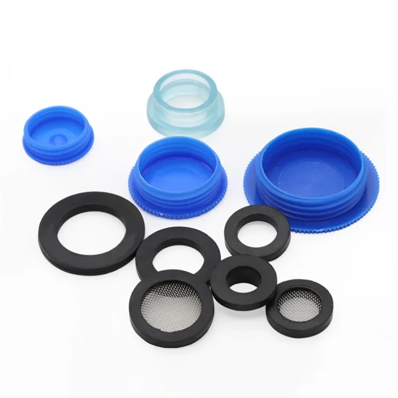 10pcs Silicon Rubber Flat Gasket O-Ring Seal Washer With Net Plane Spacer Insulation Cover 1/4