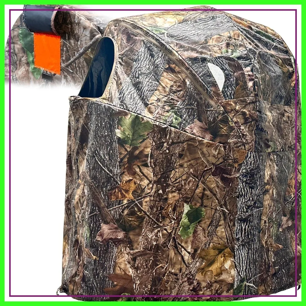 

Hunting Blind 3-Panel Ground Blind with Carrying Bag Portable for Deer Waterfowl Turkey Hunting