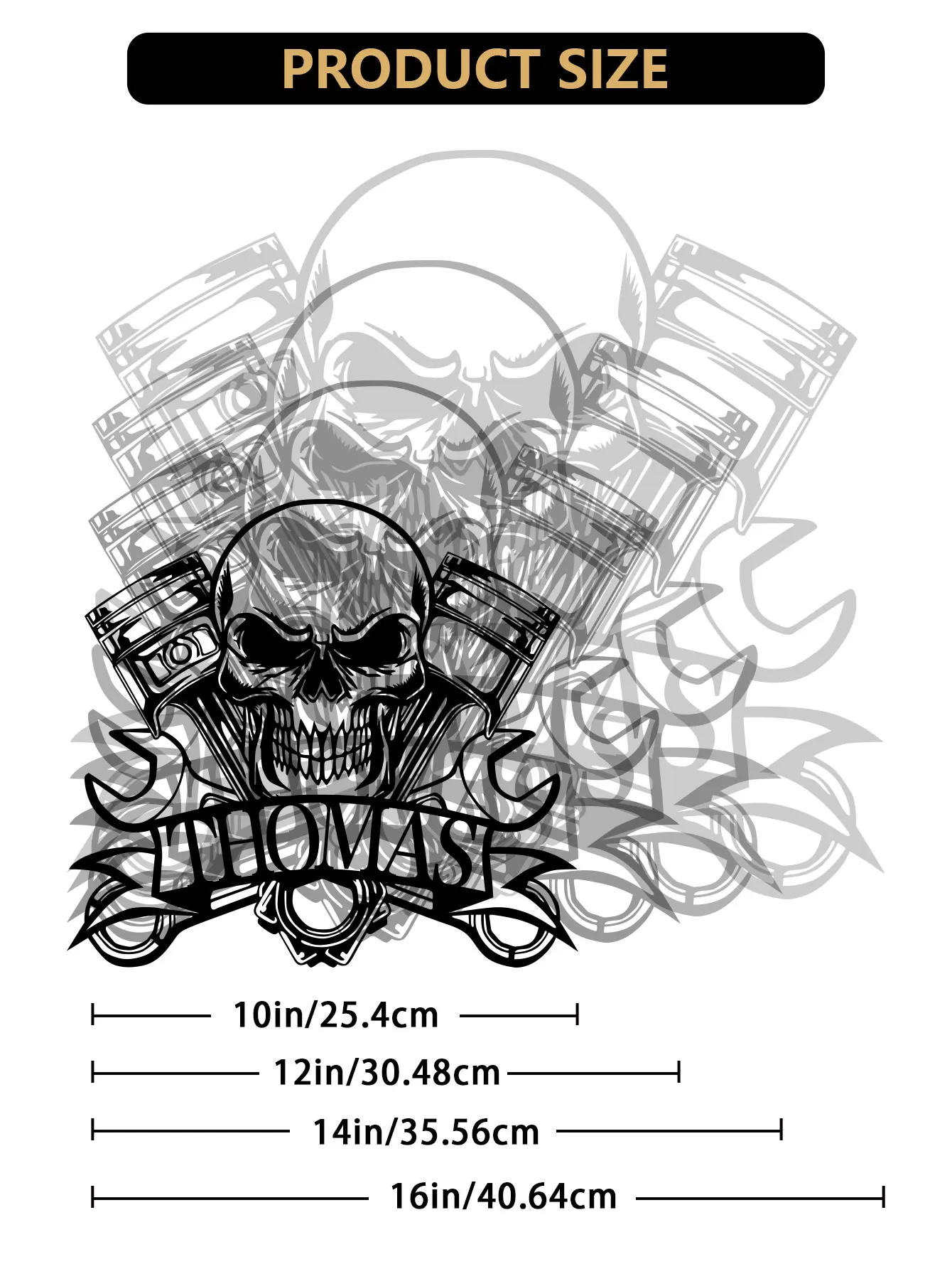 [Customer Favorite] Personalized Skull Mechanic Metal Wall Art - Custom Name Tool Repair Sign for Workshop Decor, No Power Neede