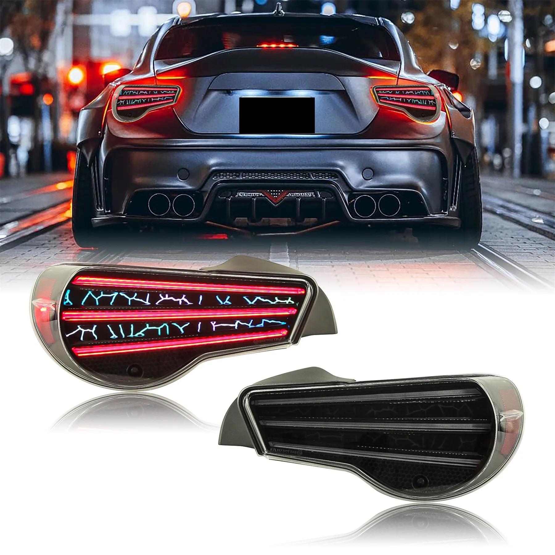 Led Rear Tail Light for Toyota GT86 Subaru BRZ 13-23 Brake Driving Lamp Turn Signal