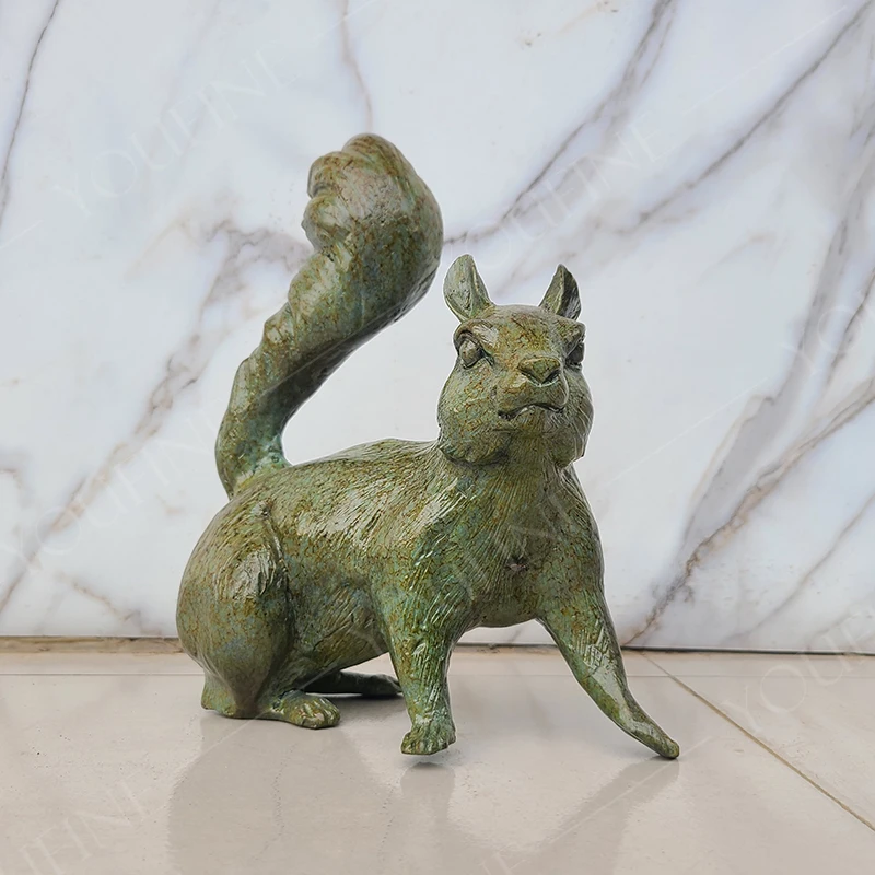 Bronze Rabbit Statue Bronze Rabbit Sculpture Antique Bronze Animal Figurine For Home Decor Ornament Art Crafts