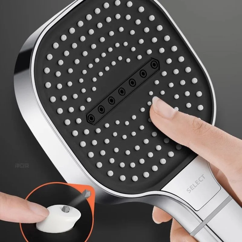 Xiaomi Mijia Square pressurized showerhead showerhead Large Panel 3 Modes Shower Head High Pressure Water Massage Shower Head