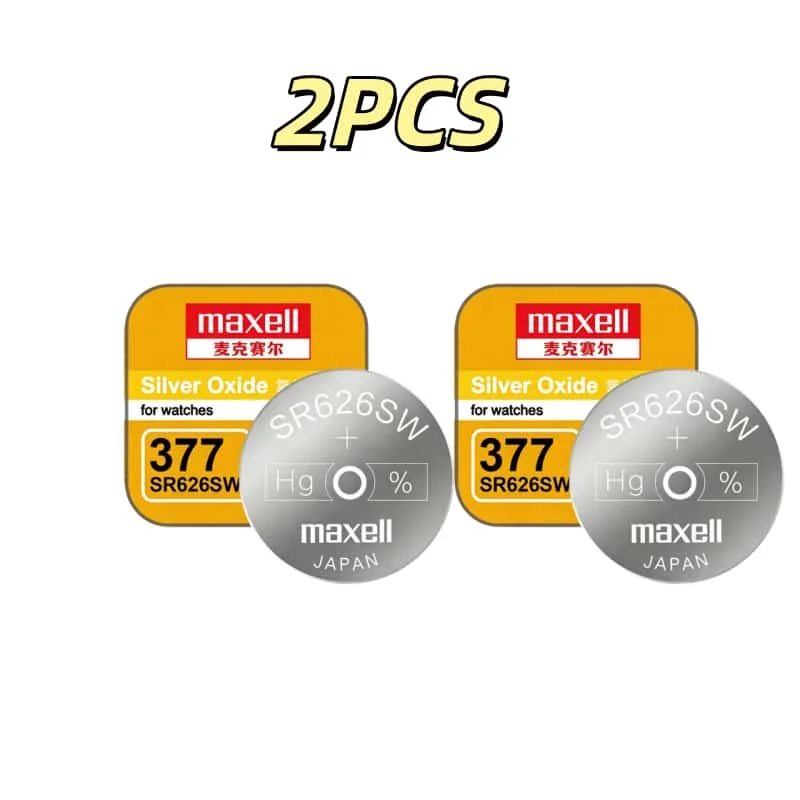 2-50PCS Maxell SR626SW 377 Zilveroxide Knoopcelbatterijen Hoge Prestaties Niet-Oplaadbare Batterijen Voor Horloges Speelgoed Elektronica