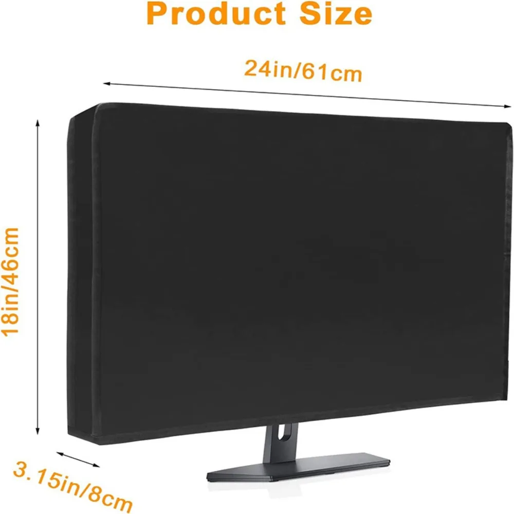 Desktop LCD Screen Universal Dust Cover, Waterproof Fabric Monitor Protector, Computer Screen Comprehensive Protection