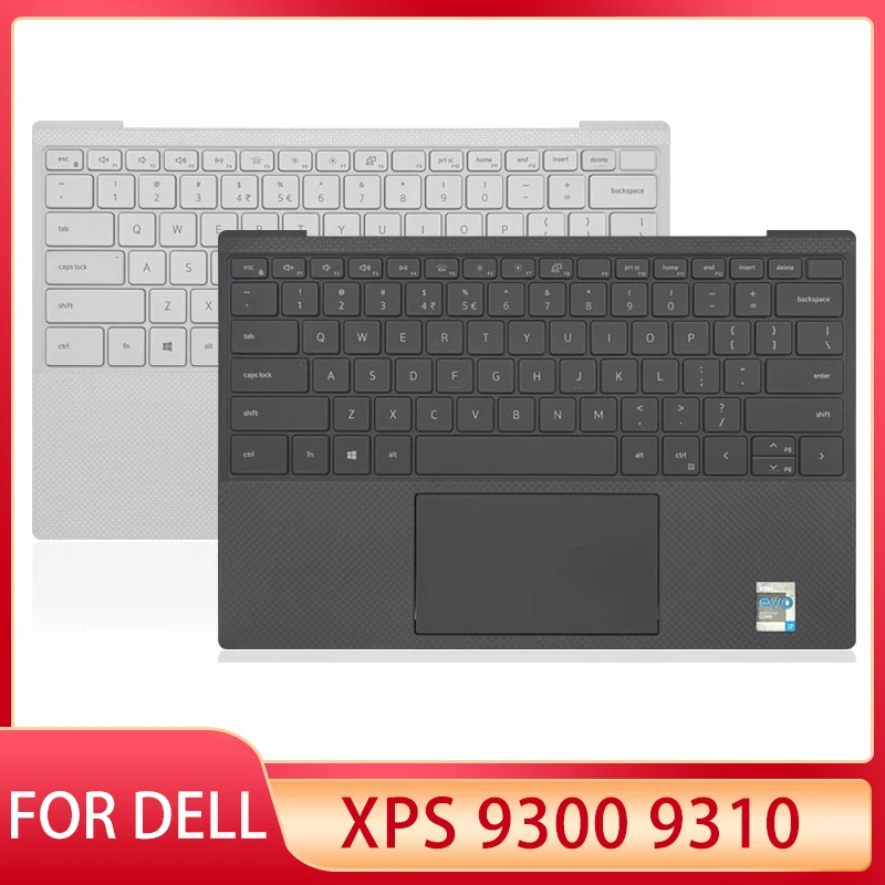 

New For DELL XPS 9300 9310 Laptop US English Keyboard With Palmrest Upper Touchpad Cover Case