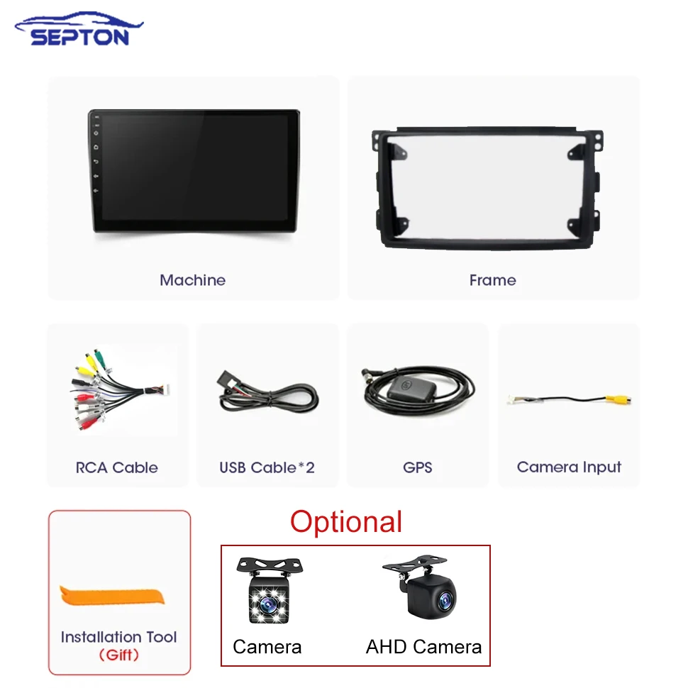 SEPTON Carplay Android System Car Radio for Mercedes Benz Smart Fortwo 2006 2007 2008 2009 2011-2015 GPS Multimedia Autoradio