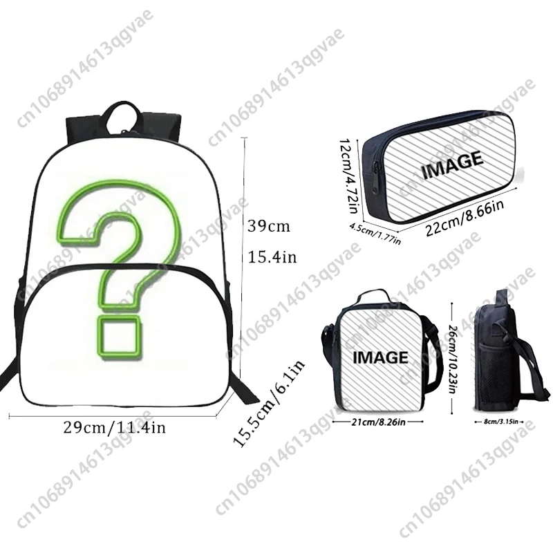 Hot Game Cuphead Mugman Child Backpack with Front Pocket,Lunch Bags,Pencil Bags for Boys and Girls Cartoon Backpack ,Best Gift