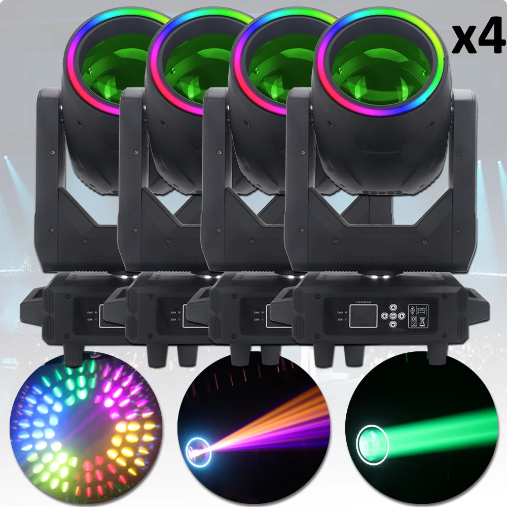 4Pcs/Lot 17R 350w Beam Moving Head Light Dmx512 Control Bar Stage Wedding Disco Party DJ Wedding Events Show Nightclub