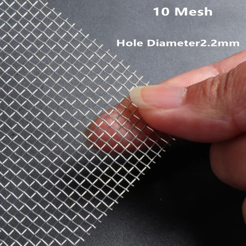 NONE 4 - 500 Mesh, alle Größen 304 Edelstahl-Filterdrahtgeflecht, gewebtes Drahtsieb, Plattensieb 10
