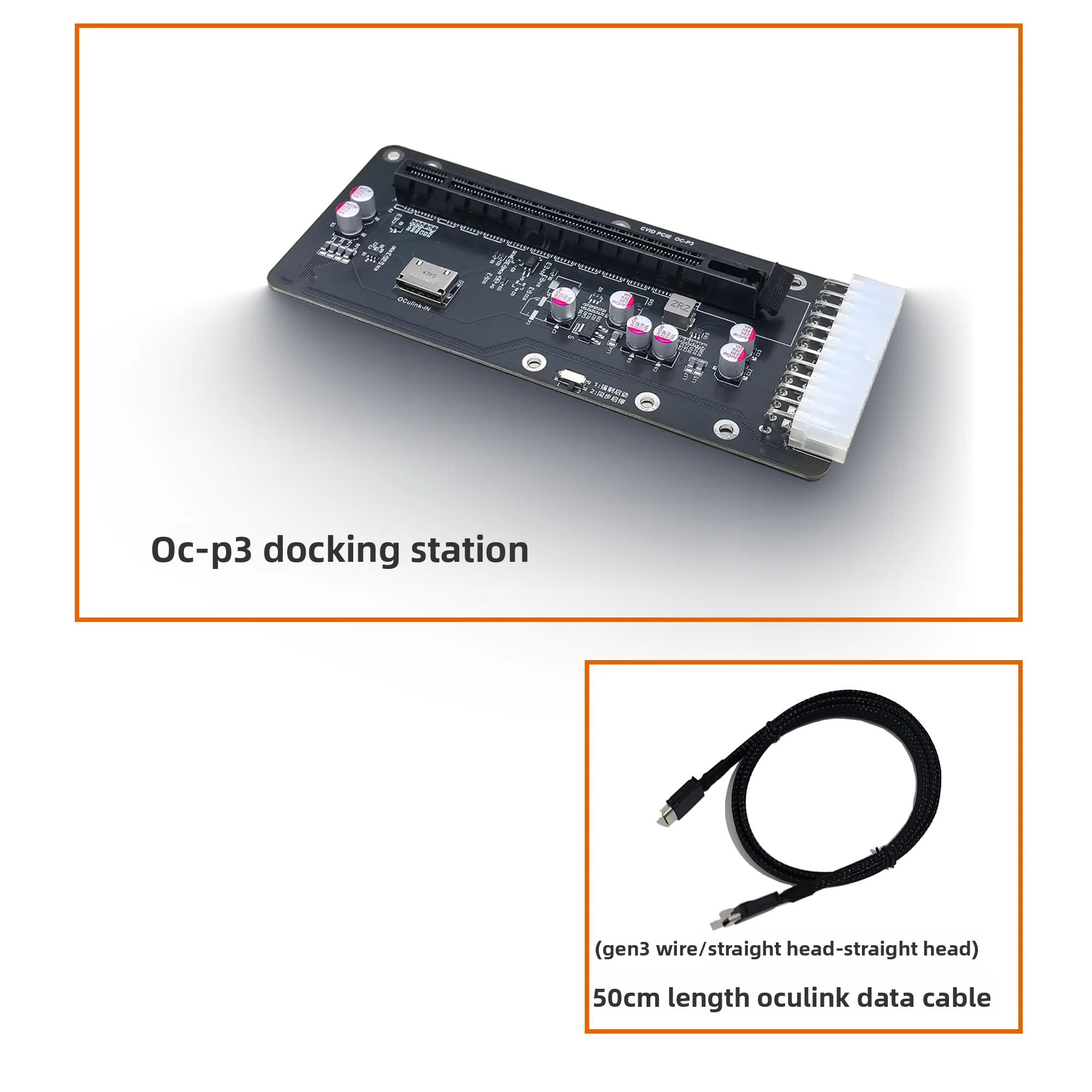Notebook computer NVME external graphics card M.2key M to Oculink expansion modification PCIE 4.0x4