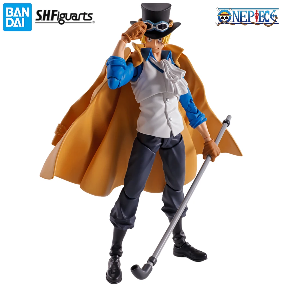 Original NEW Bandai One Piece S.H.Figuarts Sabo (Revolutionary Army Chief of Staff) Nice 15cm SHF Anime Action Figure Model Toys